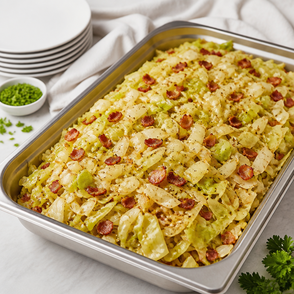 Fried Cabbage — Full Pan