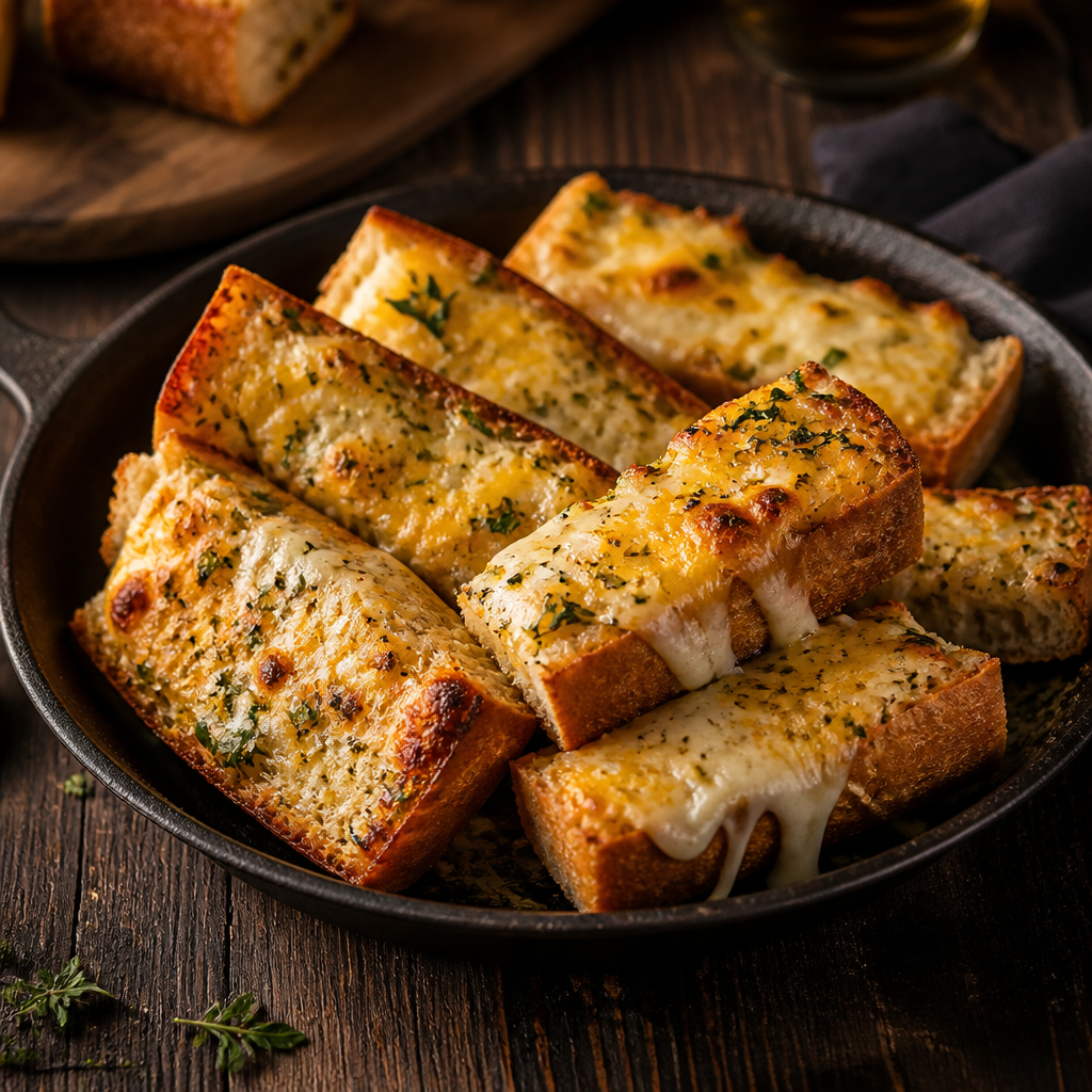 THREE CHEESE GARLIC BREAD