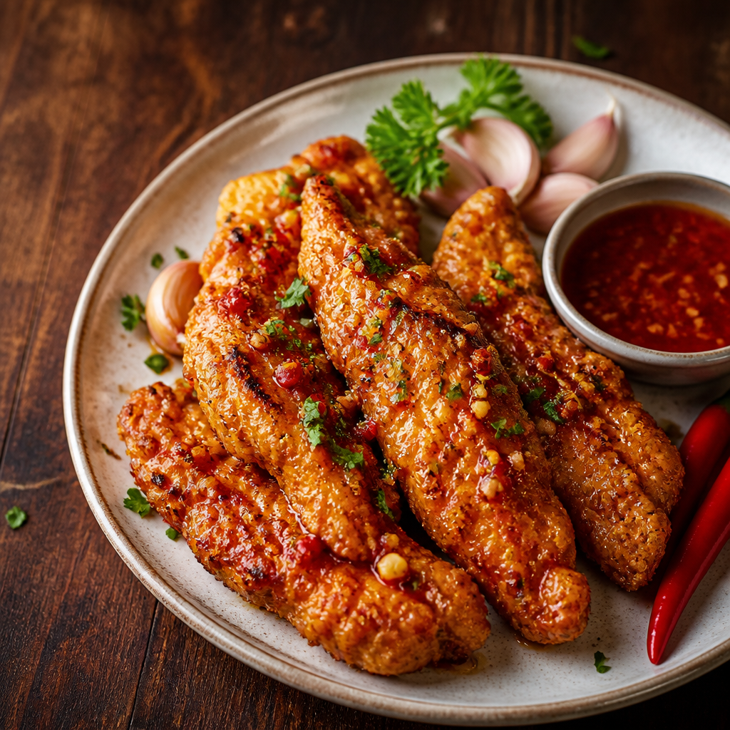 Garlic-Chili Chicken Tenders
