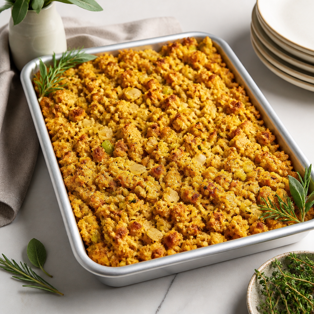 Cornbread Dressing — Half Pan