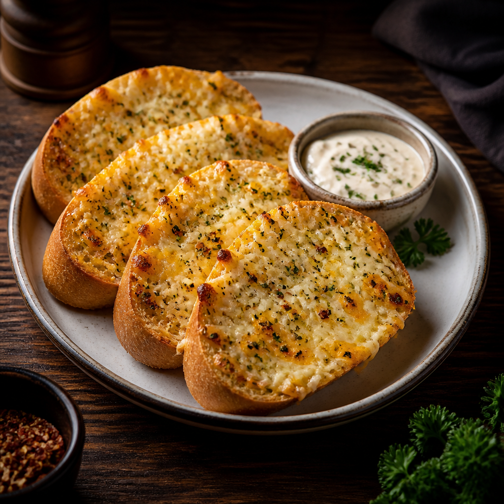 Three Cheese Garlic Bread